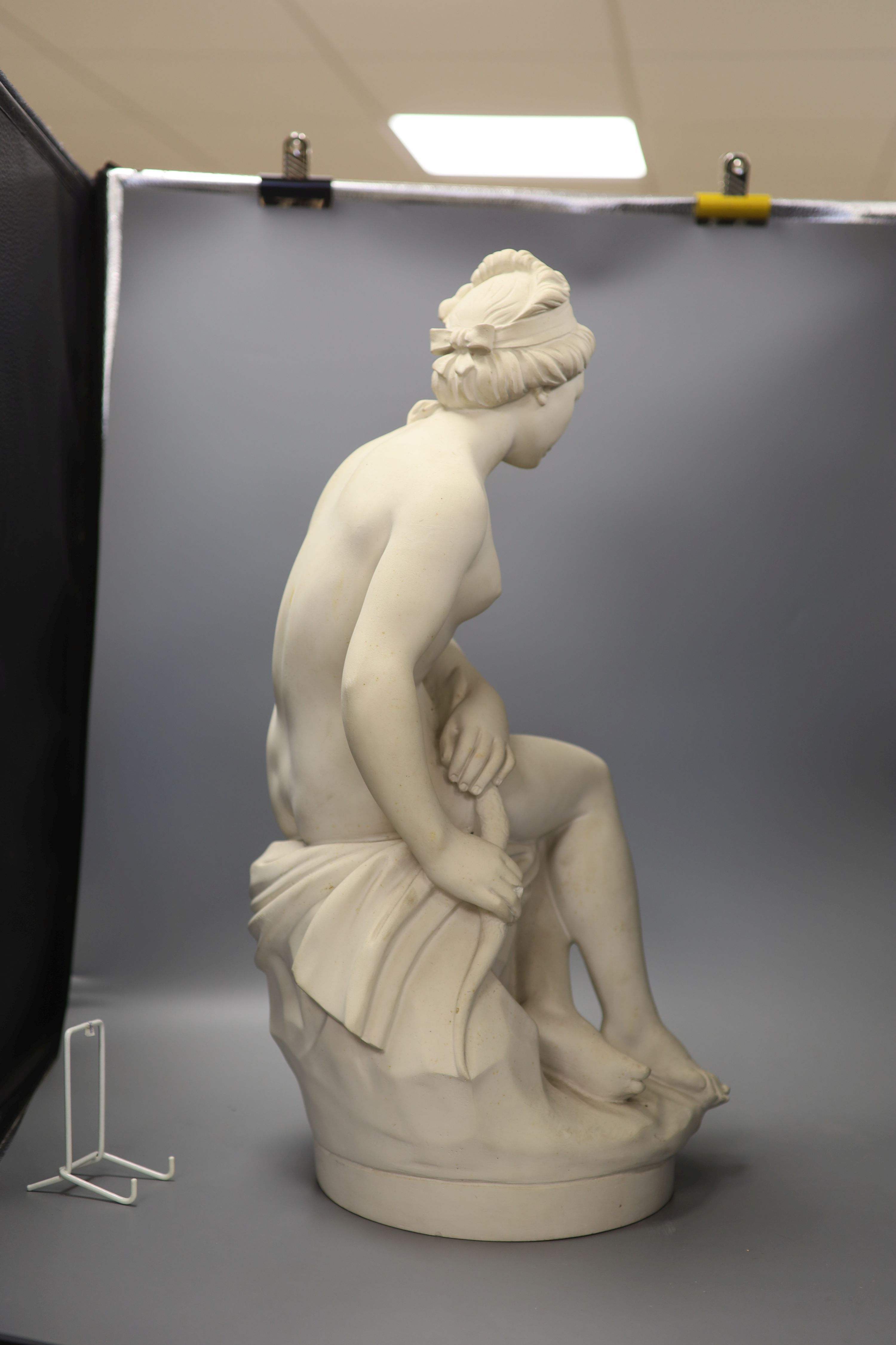 A composition classical figure of a nude, signed Dal Torrione, height 61cm